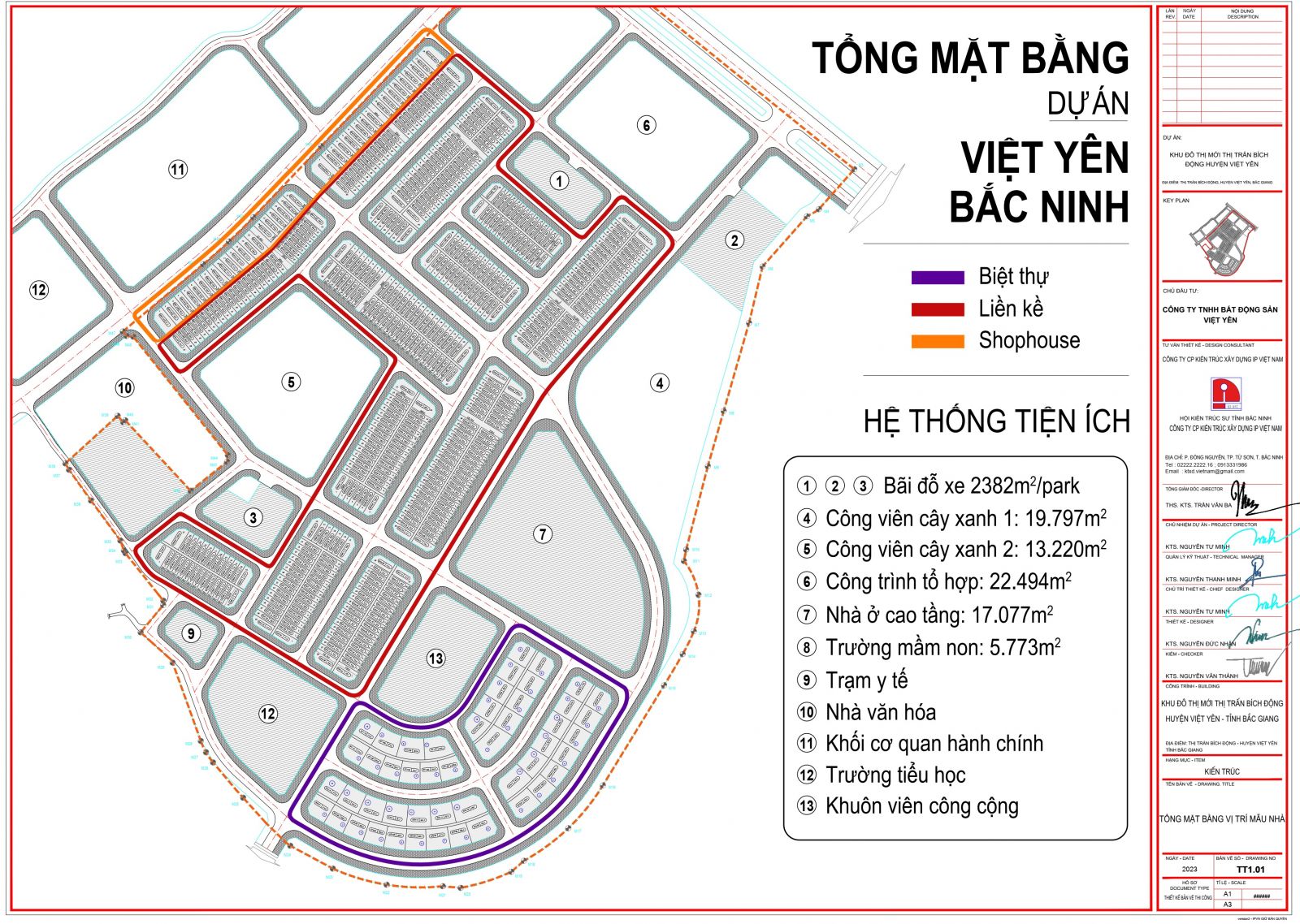 mặt bằng Việt Yên Riverside